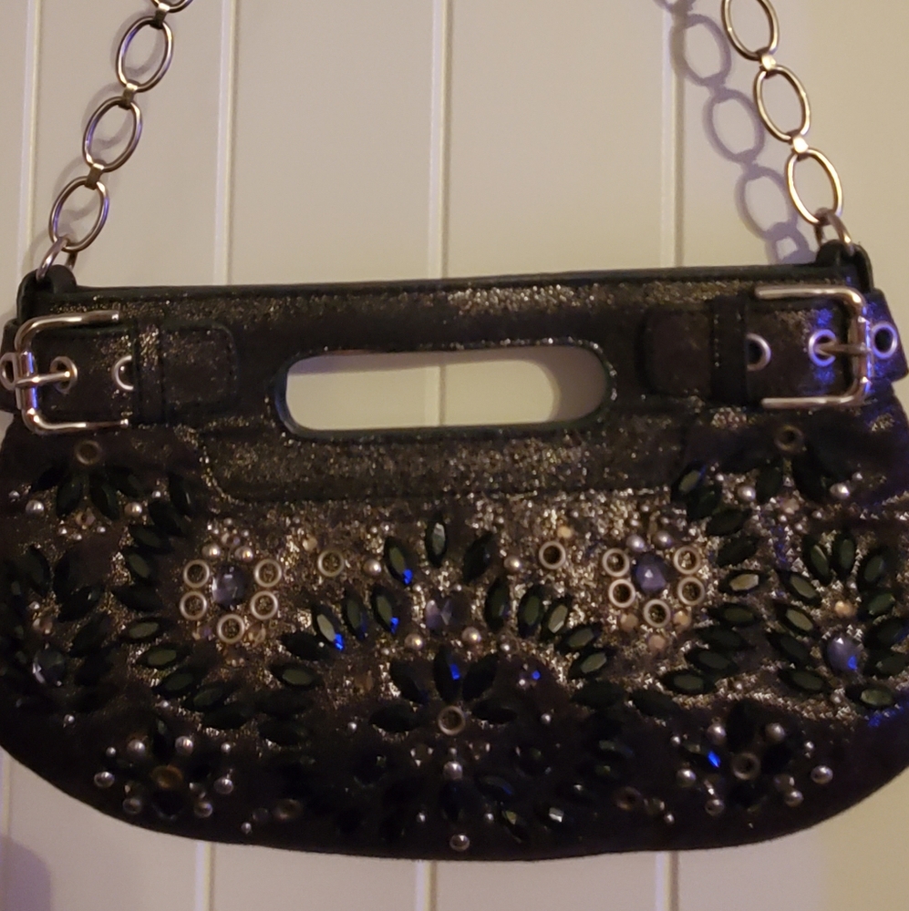 Rafe Metallic Silver Handbag